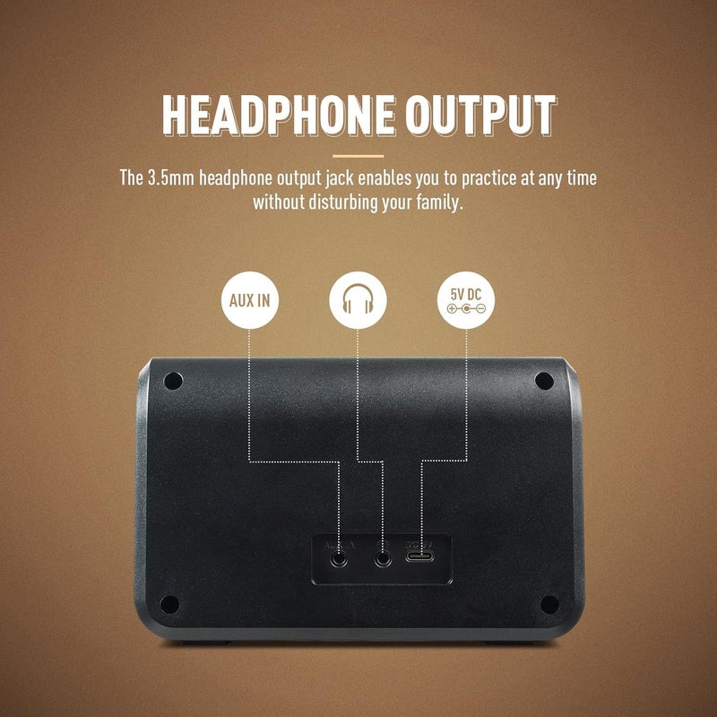 SONICAKE 10W Mini Guitar Amp, Portable Guitar Combo Amplifier with Clean/Overdrive/Reverb, All-in-one Rechargeable BT Amplifier Speaker with Aux in Jack for Bedroom Practice - Triangle QAM-10 - Image 5